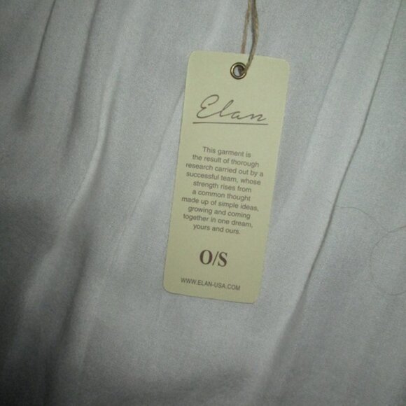 ELAN WhitWide Sleeve Pullover Blouse OS NWT - Picture 5 of 10
